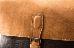 Handmade Cool Leather Mens Small Messengers Bag Shoulder Bags for Men - iwalletsmen