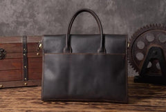 Genuine Leather Mens Cool Messenger Bag Briefcase Work Bag Business Bag for men