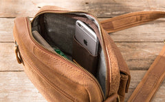 Cool Small Leather Mens Shoulder Bags Messengers Bag for Men - iwalletsmen