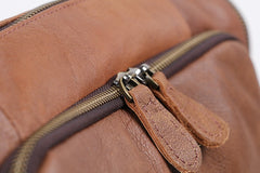 Cool Leather Brown Mens Messenger Bags Vintage Shoulder Bag  for Men - iwalletsmen