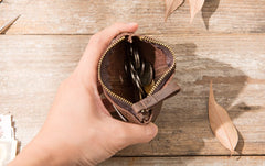 Leather Mens Card Holders Slim Front Pocket Wallet Coin Wallet for Men - iwalletsmen