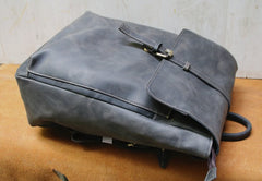 Leather Coffee Mens Backpack Cool Travel Backpacks Laptop Backpack for men - iwalletsmen