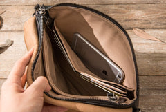 Small Leather Black Mens Cool Messenger Bags Shoulder Bags  for Men - iwalletsmen