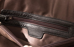 Cool Black Leather Mens Weekender Bag Travel Bags Shoulder Bags for men - iwalletsmen