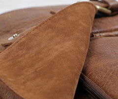Vintage Brown Cool Leather Mens Messenger Bag Shoulder Bags for Men - iwalletsmen