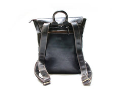 Cool Brown Mens Leather Backpack Travel Backpack School Backpacks for men - iwalletsmen