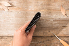Braided Leather Mens Small Wallets Bifold Slim Front Pocket Wallet for Men - iwalletsmen