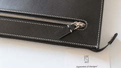 Cool Handmade Leather Mens Wristlet Bag Clutch Zipper Clutch for Men - iwalletsmen