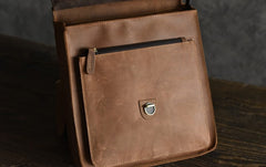 Handmade Leather Mens Cool Backpack Sling Bag Large Travel Bag Hiking Bag for men