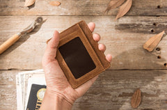 Leather Mens Slim Card Holder Front Pocket Wallets Card Wallet for Men - iwalletsmen
