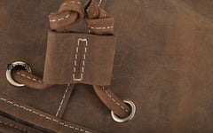 Cool Leather Mens Backpacks Travel Backpack Leather School Backpack for Men - iwalletsmen