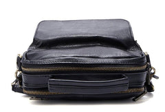 Leather Small Handbag Messenger Bag Shoulder Bag For Men - iwalletsmen