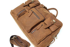 Cool Leather Mens Large Travel Bag Handbags Shoulder Bags for men - iwalletsmen