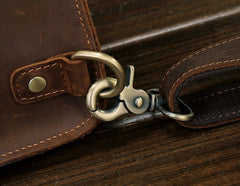 Cool Leather Mens Sling Shoulder Bag Sling Bags Chest Bag Sling Backpack for men - iwalletsmen