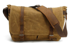 Waxed Canvas Mens Camera Shoulder Bag Canvas Messenger Bag Canvas Camera Side Bag for Men - iwalletsmen