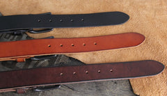 Genuine Leather Punk Rock Biker Trucker Mens Belt Men Black Coffee Belt for Men