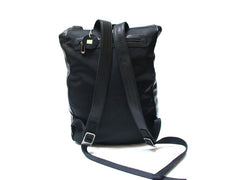 Black Leather Mens Backpacks Travel Backpacks Laptop Backpack for men - iwalletsmen