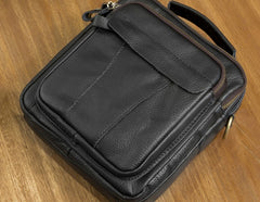 Cool Leather Mens Small Side Bag Messenger Bags Shoulder Bags for Men - iwalletsmen