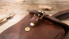 Cool Leather Coffee Belt Pouches Mens Waist Bag Shoulder Bag for Men - iwalletsmen