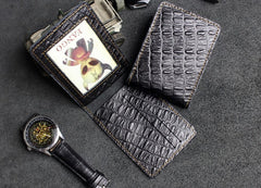 mini id wallet Leather Bifold Wallet With ID Window Slim Wallet With ID Window Mens Wallet With ID Window