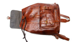 Handmade Leather Mens Backpacks Travel Backpacks Laptop Backpack for men - iwalletsmen