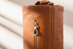 Cool Leather Mens Barrel Shoulder Bags Messenger Bags for Men - iwalletsmen