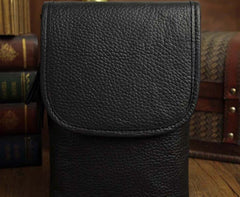 Mens Leather Small Belt Pouch Side Bag Waist Pouch Holster Belt Cases for Men - iwalletsmen