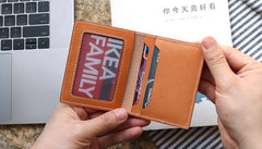 Leather Mens Card Wallets Small Wallet Slim Wallet Front Pocket Wallet for Men - iwalletsmen