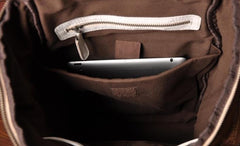 Handmade Leather Mens Cool Backpack Sling Bag Large Travel Bag Hiking Bag for men