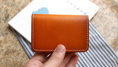 Cool Leather Mens Card Wallet Front Pocket Wallets Small Change Wallet for Men - iwalletsmen