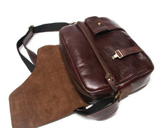 Cool Leather Mens Large Messenger Bags Shoulder Bag for men - iwalletsmen