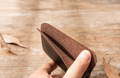 Vintage Leather Mens Card Holders Slim Front Pocket Wallet Card Wallets for Men - iwalletsmen