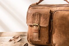 Cool Leather Small Mens Messenger Bags Small Shoulder Bags  for Men - iwalletsmen