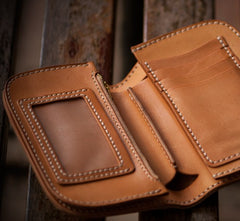 Handmade Leather billfold Mens Chain Biker Wallet Cool Leather Wallet With Chain Wallets for Men
