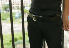 Handmade Genuine Custom Leather Mens Leather Men Beige Belt for Men - iwalletsmen