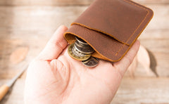 Leather Mens Card Holders Slim Front Pocket Wallet Card Wallet for Men - iwalletsmen