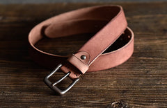 Handmade Leather Mens Leather Men Distress Brown Black Belt for Men Cool Leather Belt