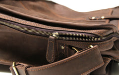 Vintage Leather Mens Large Travel Bags Handbags Shoulder Bags for men - iwalletsmen