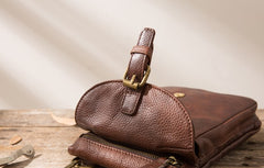 Cool Leather Coffee Belt Pouches Mens Waist Bag Shoulder Bag for Men - iwalletsmen