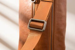 Cool Leather Mens Barrel Shoulder Bags Messenger Bags for Men - iwalletsmen