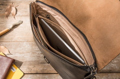 Small Leather Black Mens Cool Messenger Bags Shoulder Bags  for Men - iwalletsmen