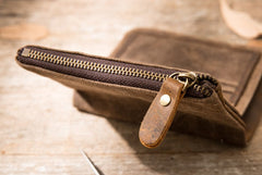 Cool Canvas Mens Small Wallet Bifold Vintage billfold Wallets for Men - iwalletsmen