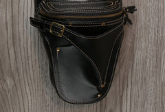 Leather Belt Pouch Mens Small Cases Waist Bag Hip Pack Belt Bag Fanny Pack Bumbag for Men