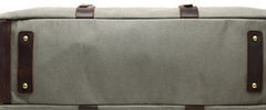 Mens Waxed Canvas Leather Large Weekender Bags Canvas Travel Bag for Men - iwalletsmen