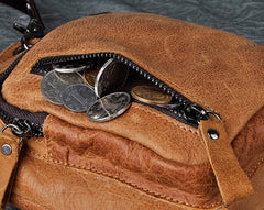 Cool Leather Mens Drop Leg Bag Belt Pouch Waist Bag Shoulder Bag for Men - iwalletsmen