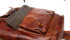 Handmade Leather Mens Backpacks Travel Backpacks Laptop Backpack for men - iwalletsmen