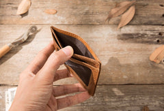 Leather Mens Slim Card Holder Front Pocket Wallets Card Wallet for Men - iwalletsmen