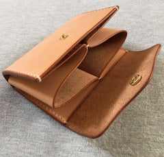 Handmade Leather Mens Cool billfold Wallet Card Holder Small Card Slim Wallets for Men