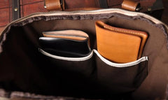 Handmade Leather Mens Cool Backpack Sling Bag Large Travel Bag Hiking Bag for men