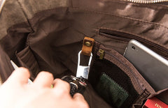 The keychain of laptop messenger bag